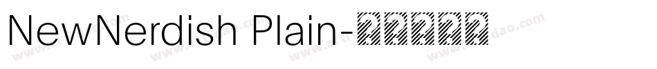 NewNerdish Plain字体转换